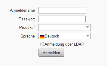 Anmeldeseite