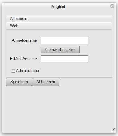 Mitgliederdialog: Web